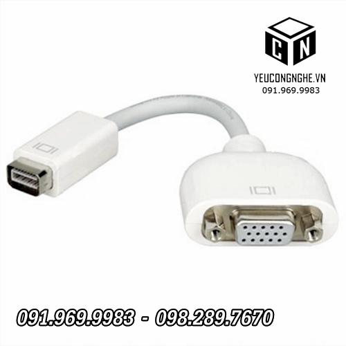Cáp chuyển đổi Mini DVI ra VGA cho iMac/ Macbook/ PowerBook