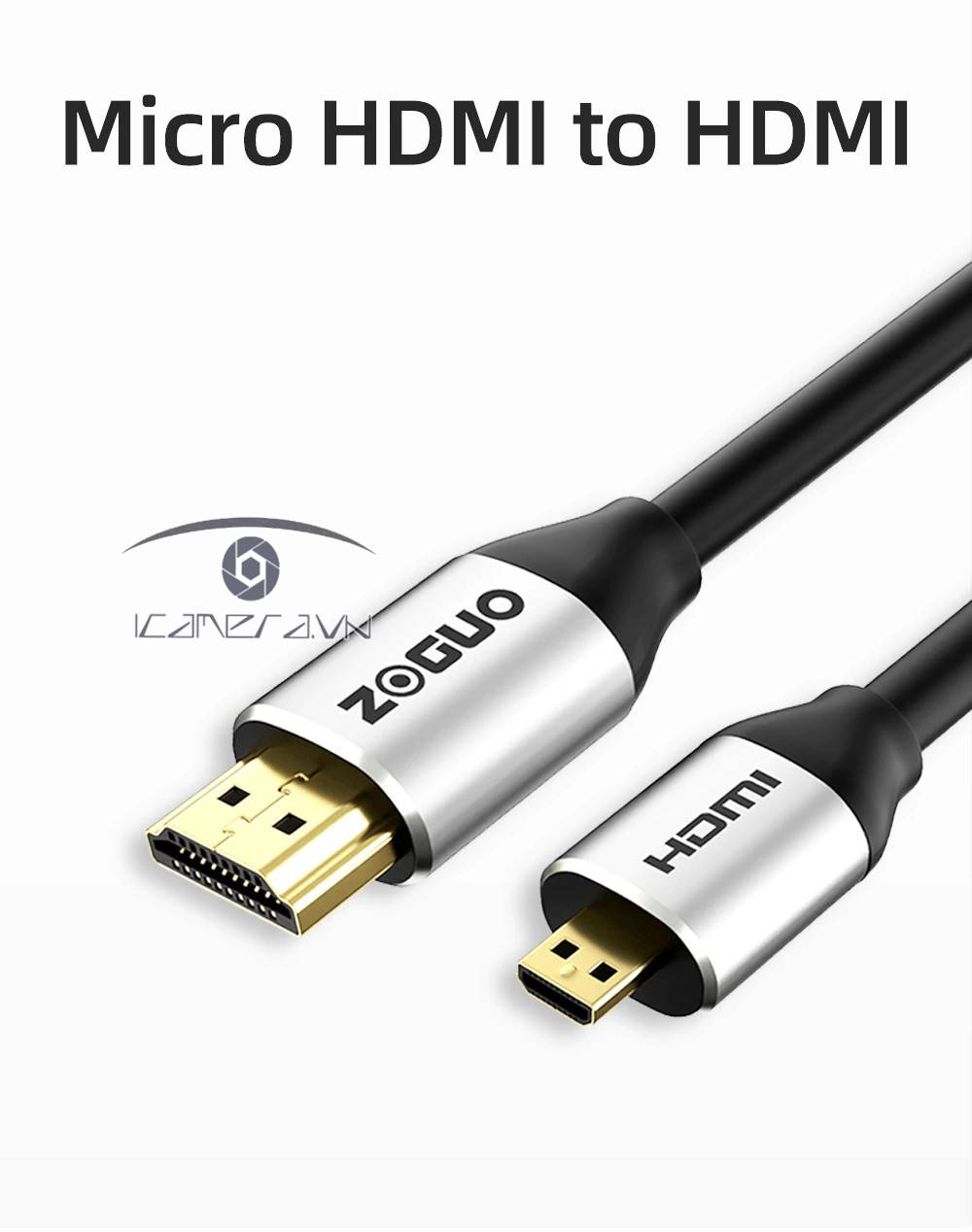 Cáp Micro HDMI ZOGUO tốc độ cao 5m (Micro HDMI to HDMI)