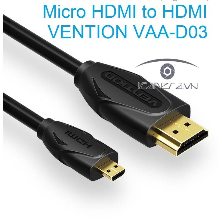 Cáp HDMI VENTION 1080P chuyển đổi Micro HDMI sang HDMI