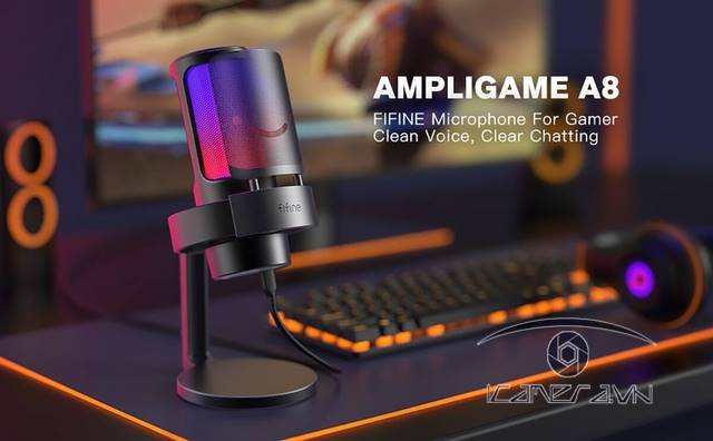 Fifine A8 - Micro thu âm tích hợp đèn RGB