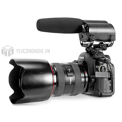 Microphone Saramonic VMIC PRO cho máy ảnh DSLR hỗ trợ quay phim chuyên nghiệp