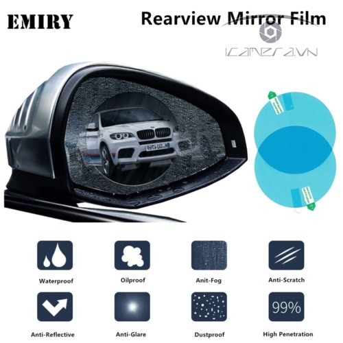 Miếng dán chống nước, chống sương mù cho gương chiếu hậu xe hơi 100*100mm