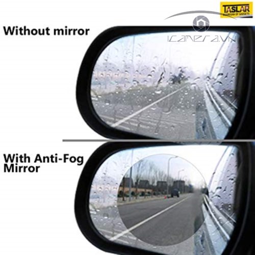 Miếng dán chống nước, chống sương mù cho gương chiếu hậu xe hơi 100*100mm