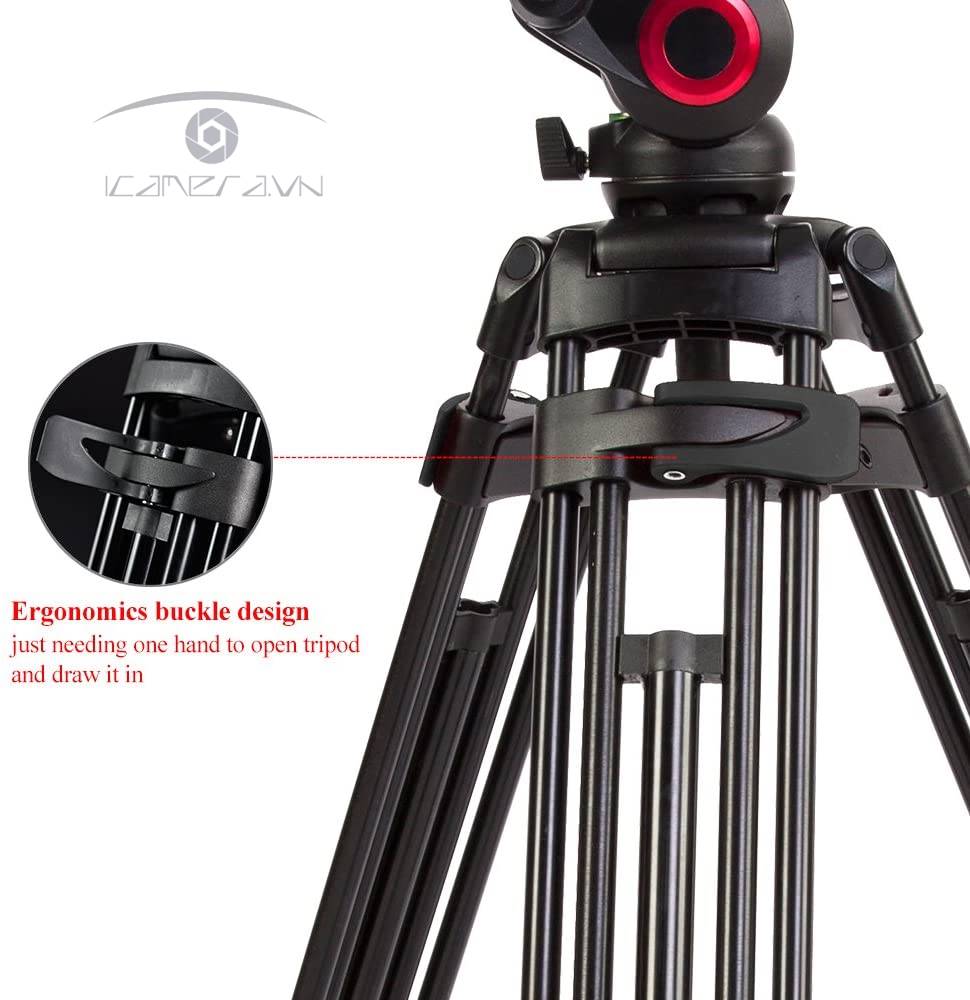 Chân máy ảnh máy quay Tripod Miliboo M601A