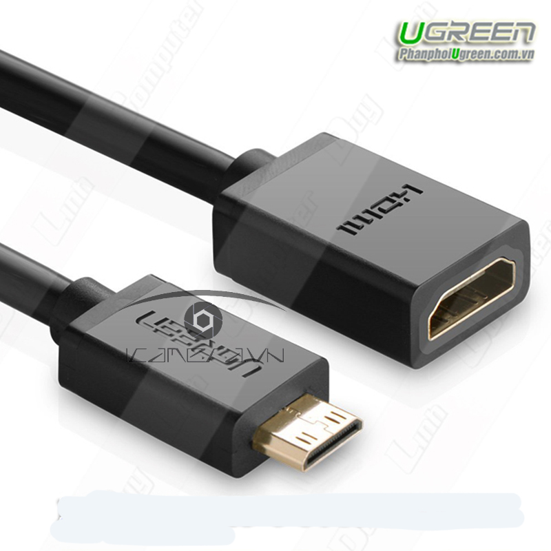 Cáp nối dài Mini HDMI to HDMI 20cm chính hãng Ugreen 20137