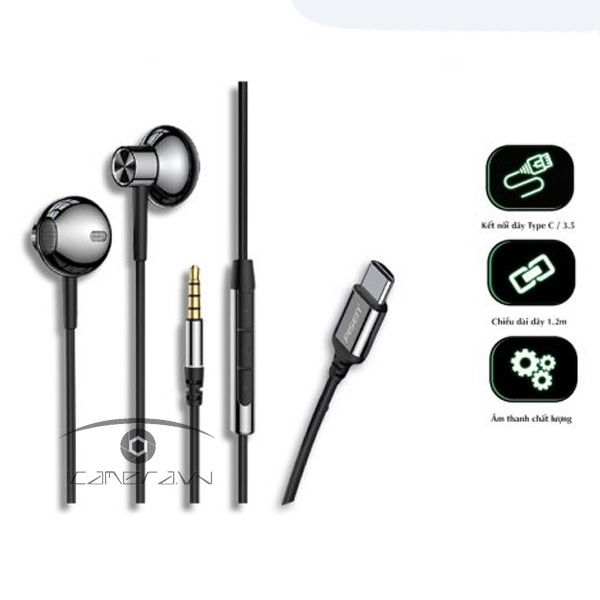 Tai nghe  PISEN Metalic Semi-In-Ear 3.5mm (LV-MM02)