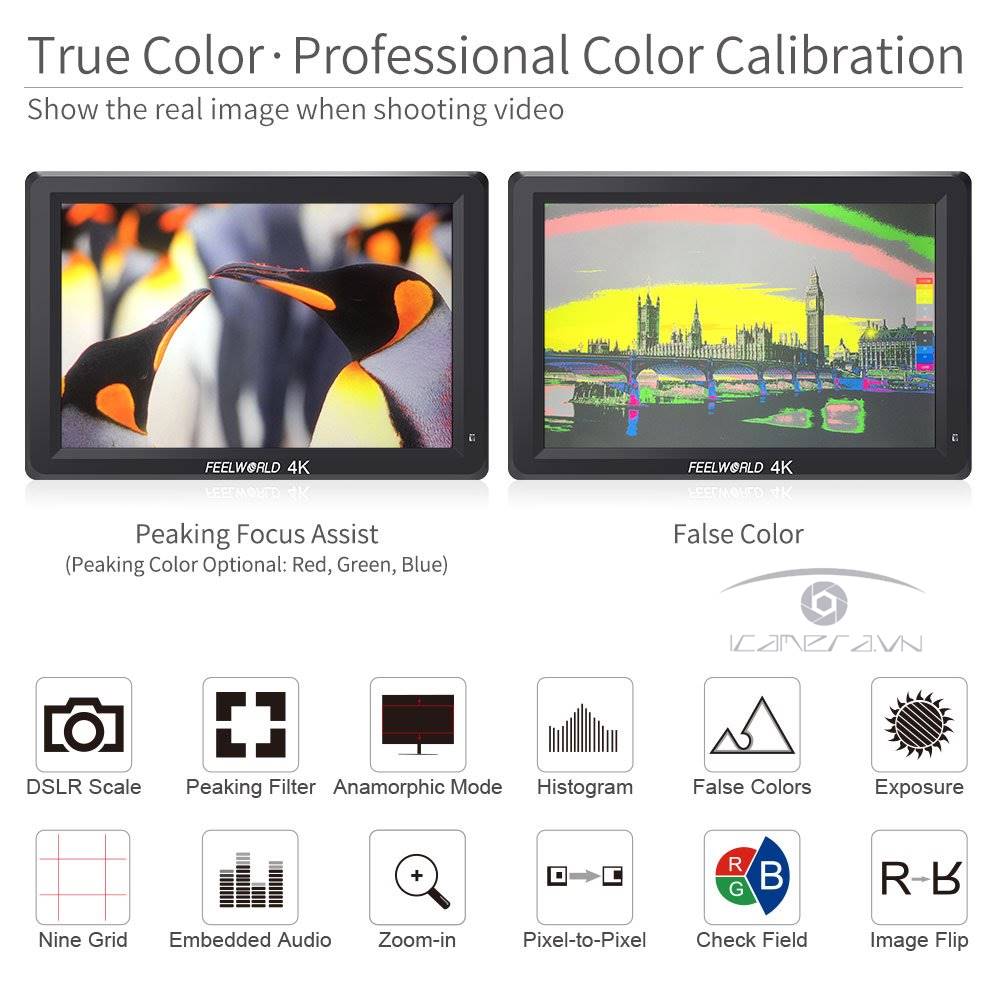 Màn hình monitor Feelworld 4K T756