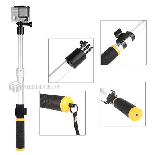 Gậy chụp hình kiêm phao cho Gopro Aquapod float extension pole Aqua - 201