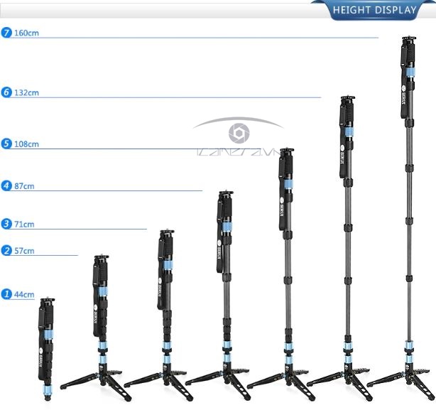 Chân máy Monopod Sirui P-426SR chuyên nghiệp chất liệu sợi carbon siêu nhẹ