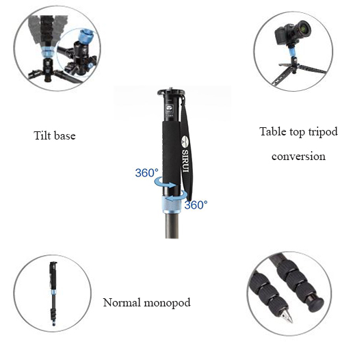 Chân máy Monopod Sirui P-426SR chuyên nghiệp chất liệu sợi carbon siêu nhẹ