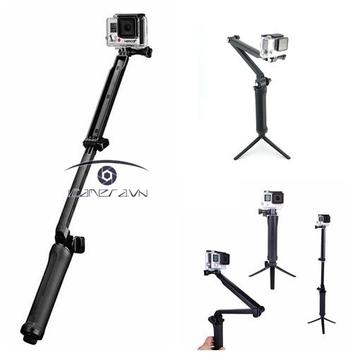 Monopod tripod stand 3-way cho Gopro Hero