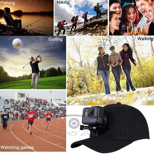Mũ lưỡi trai gắn Gopro Hero, Action Cam, camera hành trình