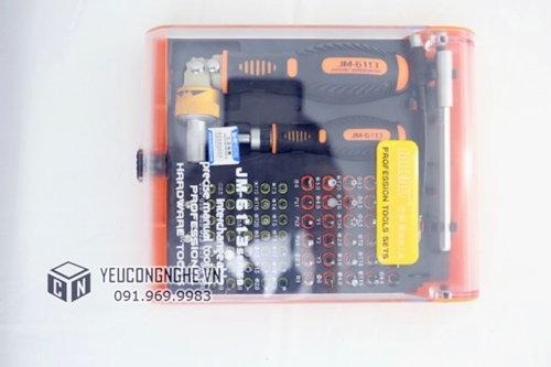 Bộ tuốc nơ vít dụng cụ đa năng vặn xoay trục góc 73 trong 1 JM-6113
