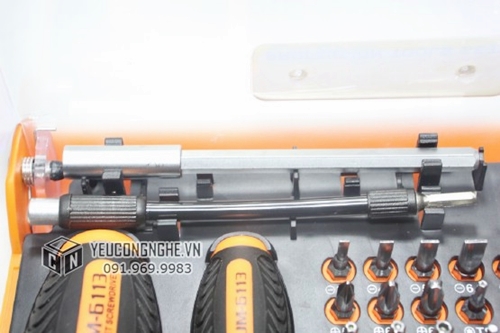 Bộ tuốc nơ vít dụng cụ đa năng vặn xoay trục góc 73 trong 1 JM-6113