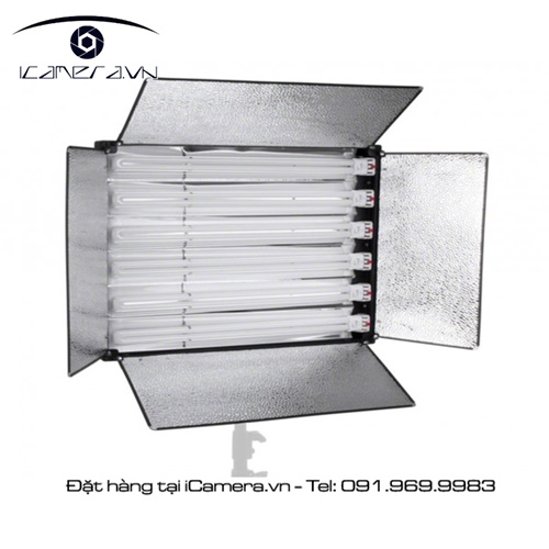 Đèn kino 6 bóng trắng quay phim chụp ảnh chuyên nghiệp barn door sần