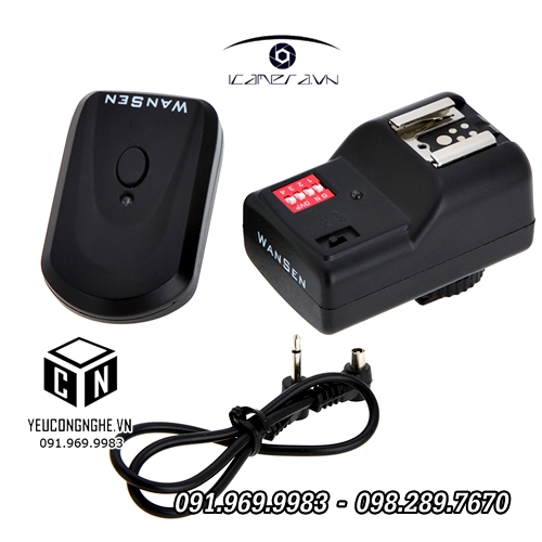 Điều khiển không dây cho đèn Flash máy ảnh Canon Nikon 16 kênh