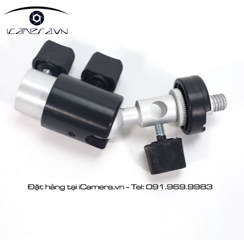 Gá đèn có khe cắm dù có bi female 1/4 và female 3/8