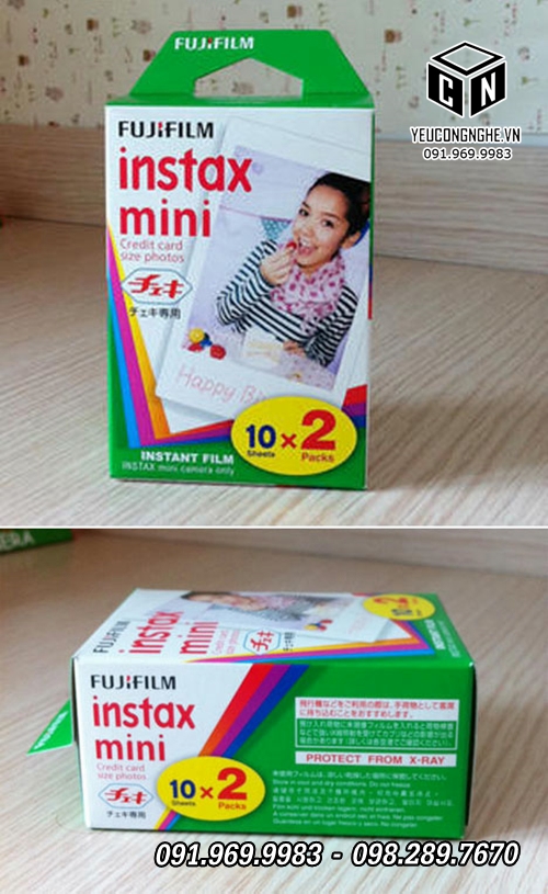 Film cho máy ảnh chụp lấy ngay Instax hộp 20 tấm hình dọc nhỏ