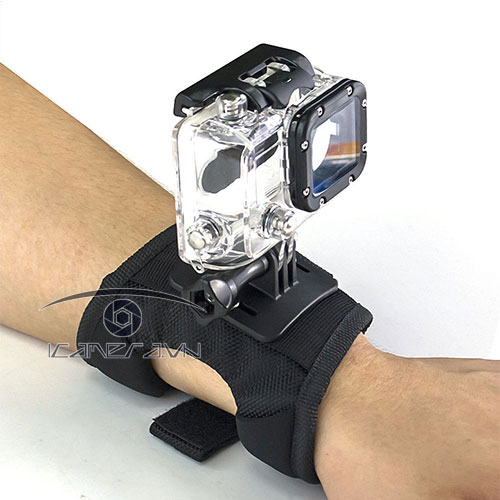 Phụ kiện hỗ trợ gài GoPro Hero đeo tay Glove-style Wrist Band Mount Strap