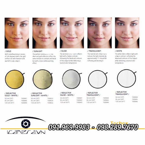 Hắt sáng 5 trong 1 110cm hình tròn cỡ lớn