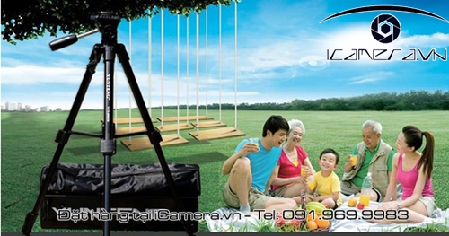 Chân tripod tay cầm panhead quay phim chụp ảnh Yunteng VCT-681