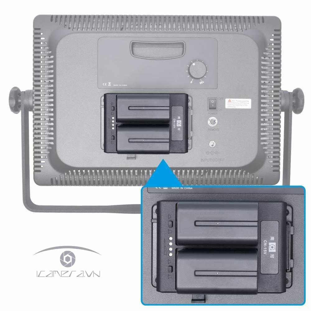 Adapter Nanguang CN-15V chuyển đổi pin NP-F series sang V-mount