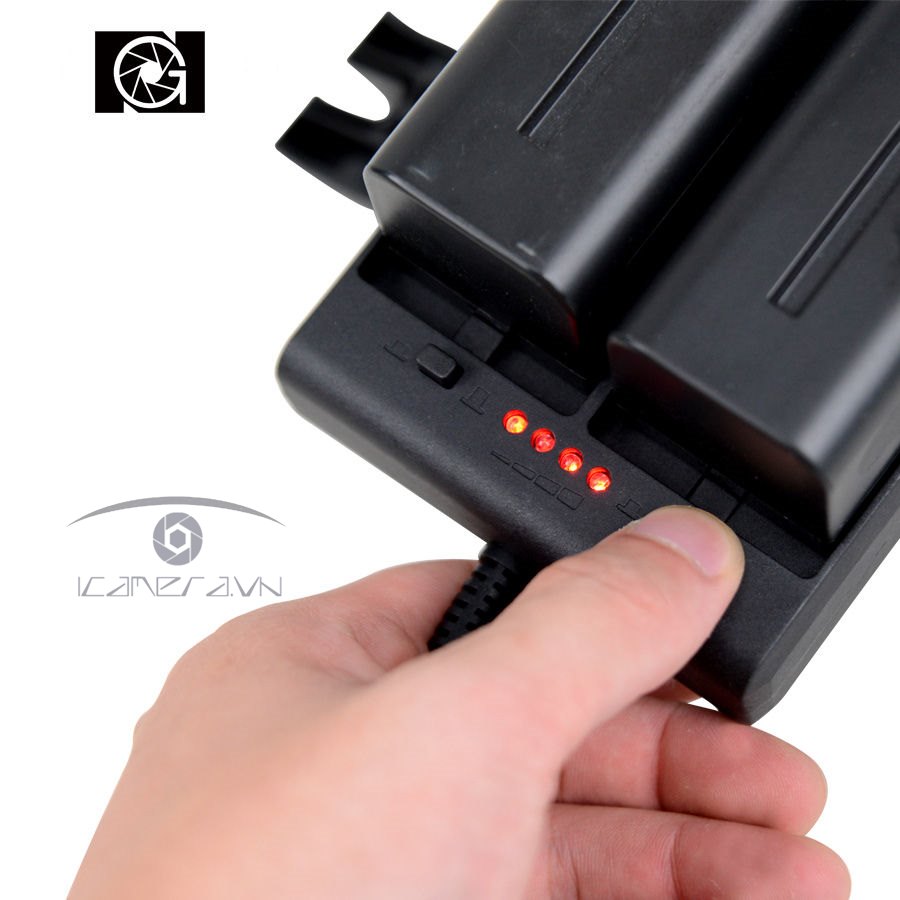 Adapter Nanguang CN-15V chuyển đổi pin NP-F series sang V-mount