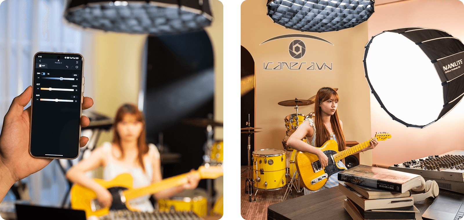 Đèn led đổi màu NANLITE FS-300C RGBW