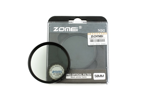 Filter ND2 phi 58mm cho lens máy ảnh chính hãng Zomei giá rẻ