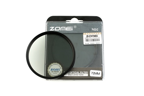 Filter ND2 phi 72mm cho lens máy ảnh chính hãng Zomei giá rẻ
