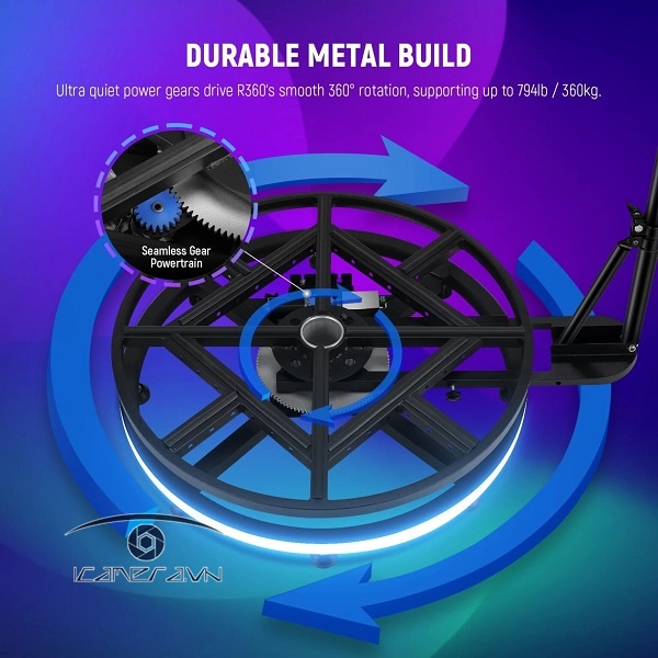 NEEWER R360 39.4″/100cm 360 Photo Booth with RGB LED Strip & Remote