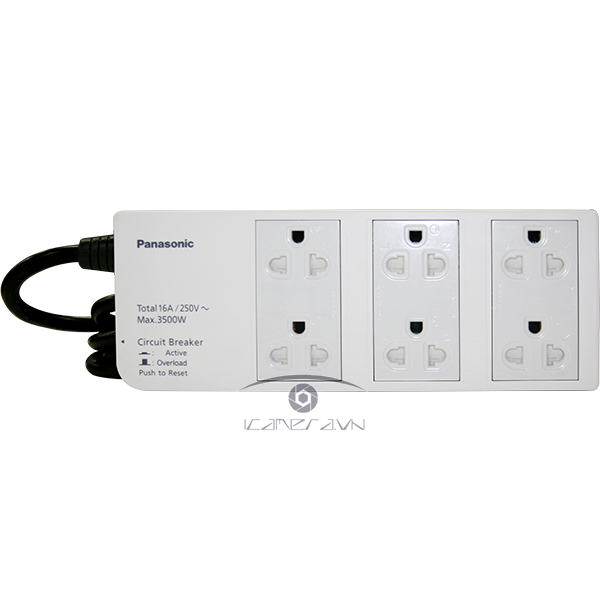 Ổ điện có dây Panasonic WCHG2836 tích hợp 6 ổ cắm