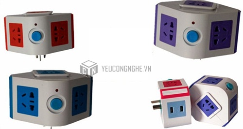 Ổ cắm chia điện đa năng 2 cổng USB ZK-8