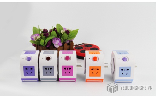 Ổ cắm chia điện đa năng 2 cổng USB ZK-8