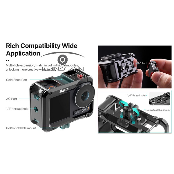 Ulanzi OA-14 Khung bảo vệ DJI Osmo Action 4/3