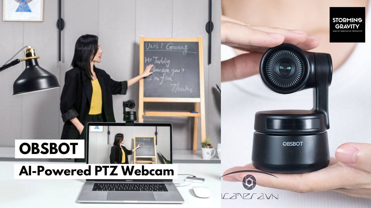 OBSBOT Tiny AI-Powered PTZ Webcam 1080P