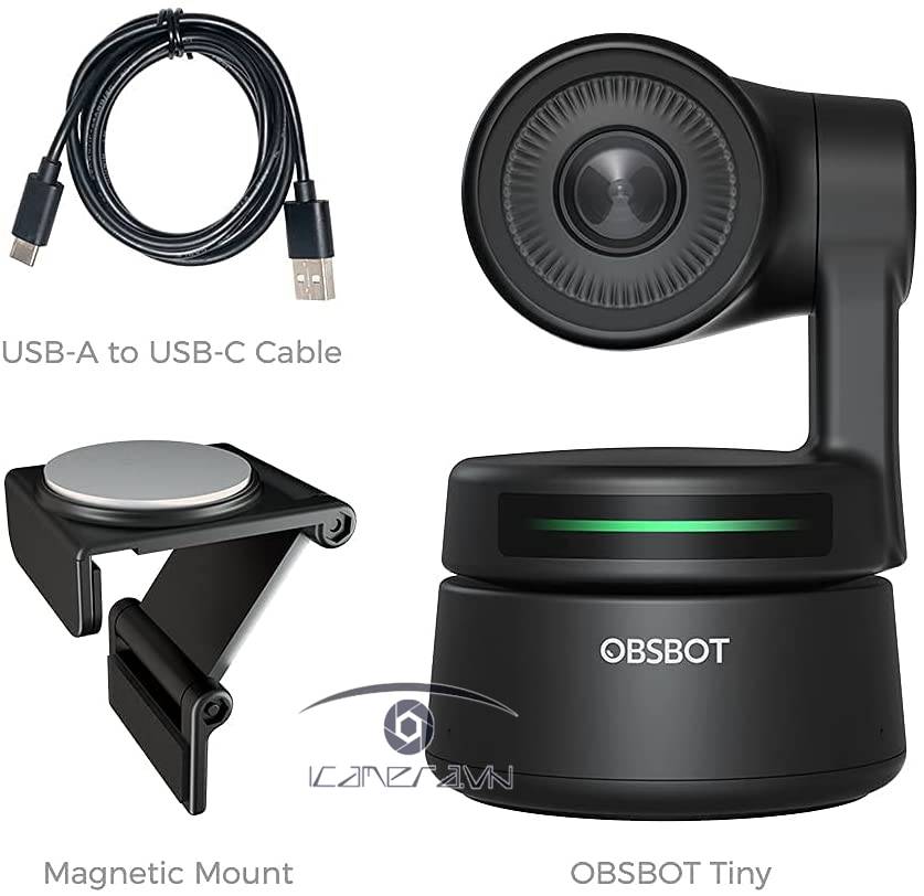 OBSBOT Tiny AI-Powered PTZ Webcam 1080P