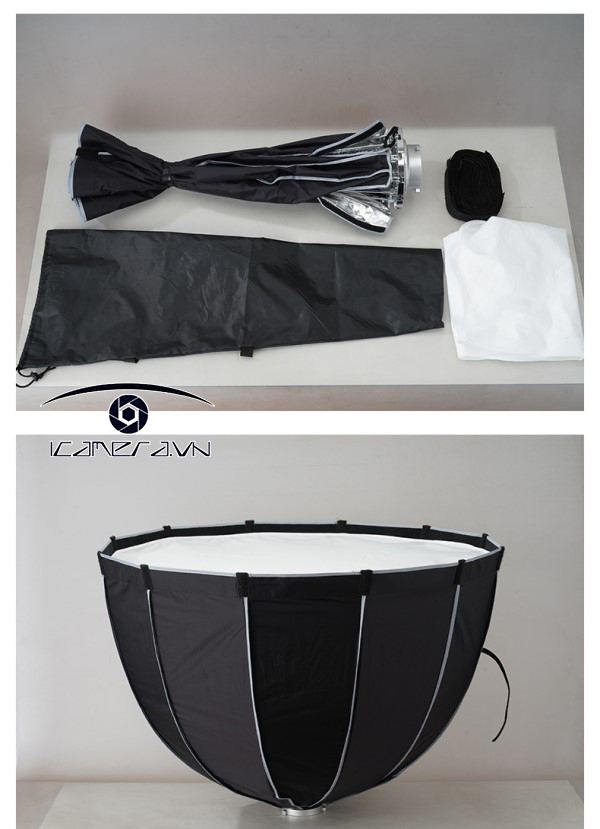 Softbox Parabolic thao tác nhanh  XP2-90 kèm lưới tổ ong