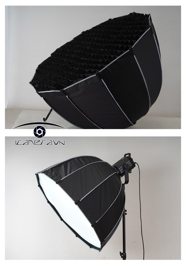 Softbox Parabolic thao tác nhanh  XP2-90 kèm lưới tổ ong