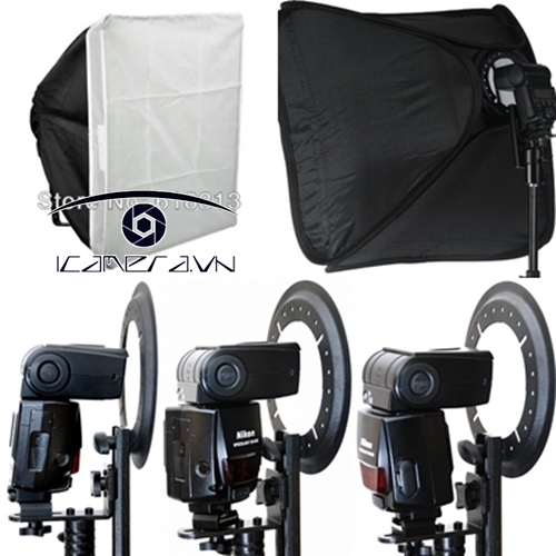 Lồng tản sáng flash soft box trang thiết bị studio 45x45cm