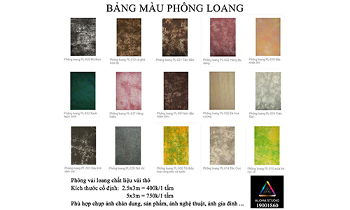 Những loại phông nền nào thường được sử dụng trong quay phim, chụp ảnh