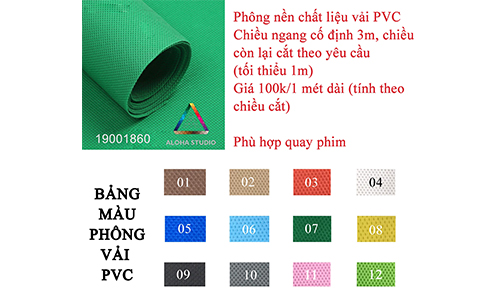 Những loại phông nền nào thường được sử dụng trong quay phim, chụp ảnh