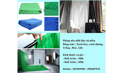 Những loại phông nền nào thường được sử dụng trong quay phim, chụp ảnh