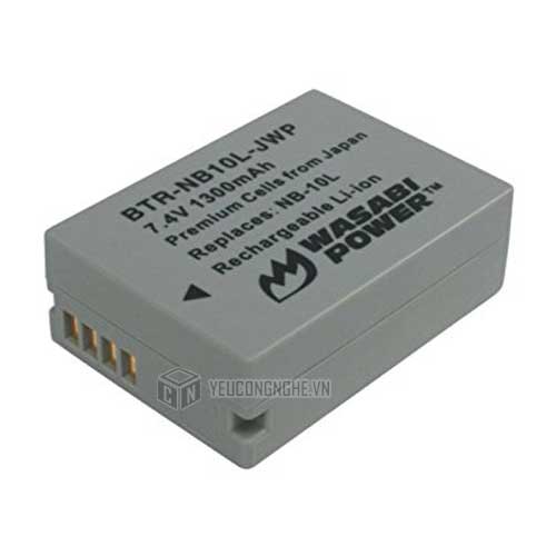 Bộ 2 pin 1 sạc cho máy ảnh Canon NB-10L Wasabi