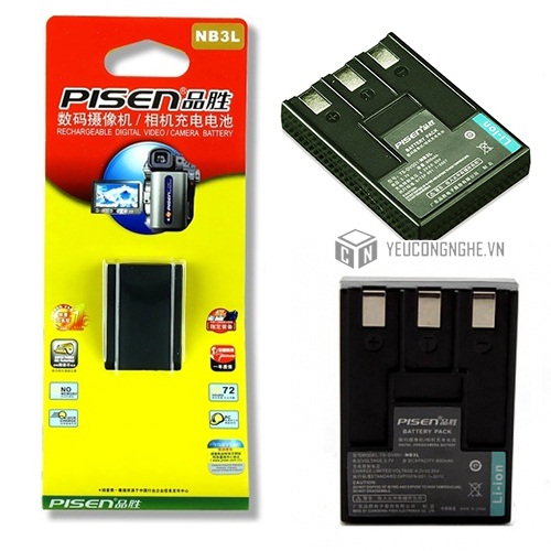 Pin cho máy ảnh Canon NB-3L Pisen