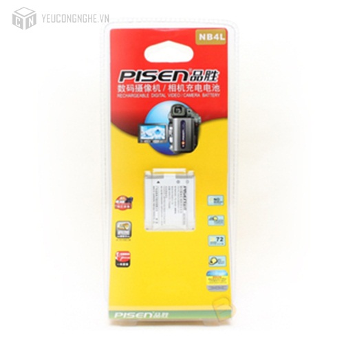 Pin cho máy ảnh Canon NB4L Pisen