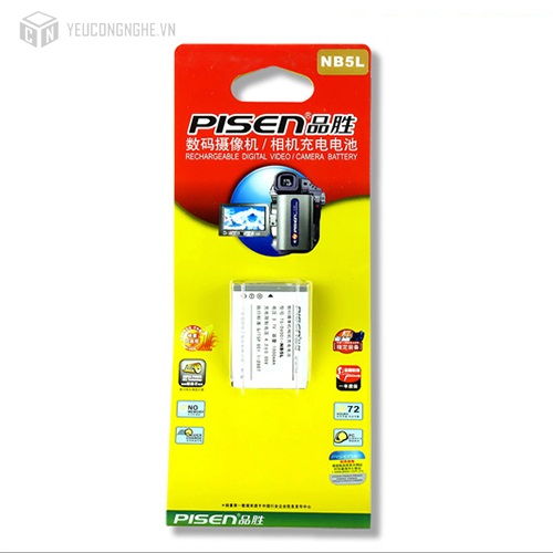 Pin cho máy ảnh Canon NB5L Pisen