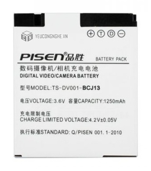 Pin cho máy ảnh Panasonic BCJ13(LX5) Pisen