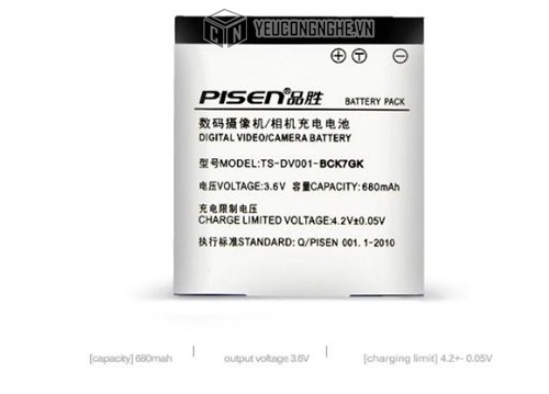 Pin cho máy ảnh Panasonic BCK7GK Pisen