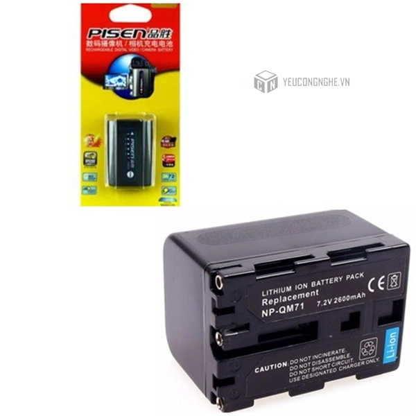 Pin cho máy ảnh Sony QM71(T) Pisen